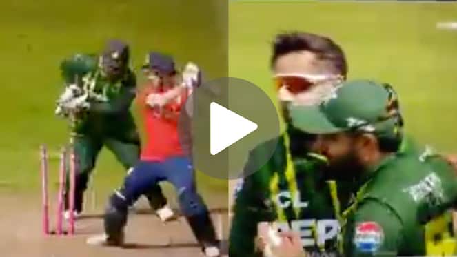 [Watch] Babar Azam 'Roars In Aggression' As Imad Wasim Cleans Up Harry Brook With A Ripper